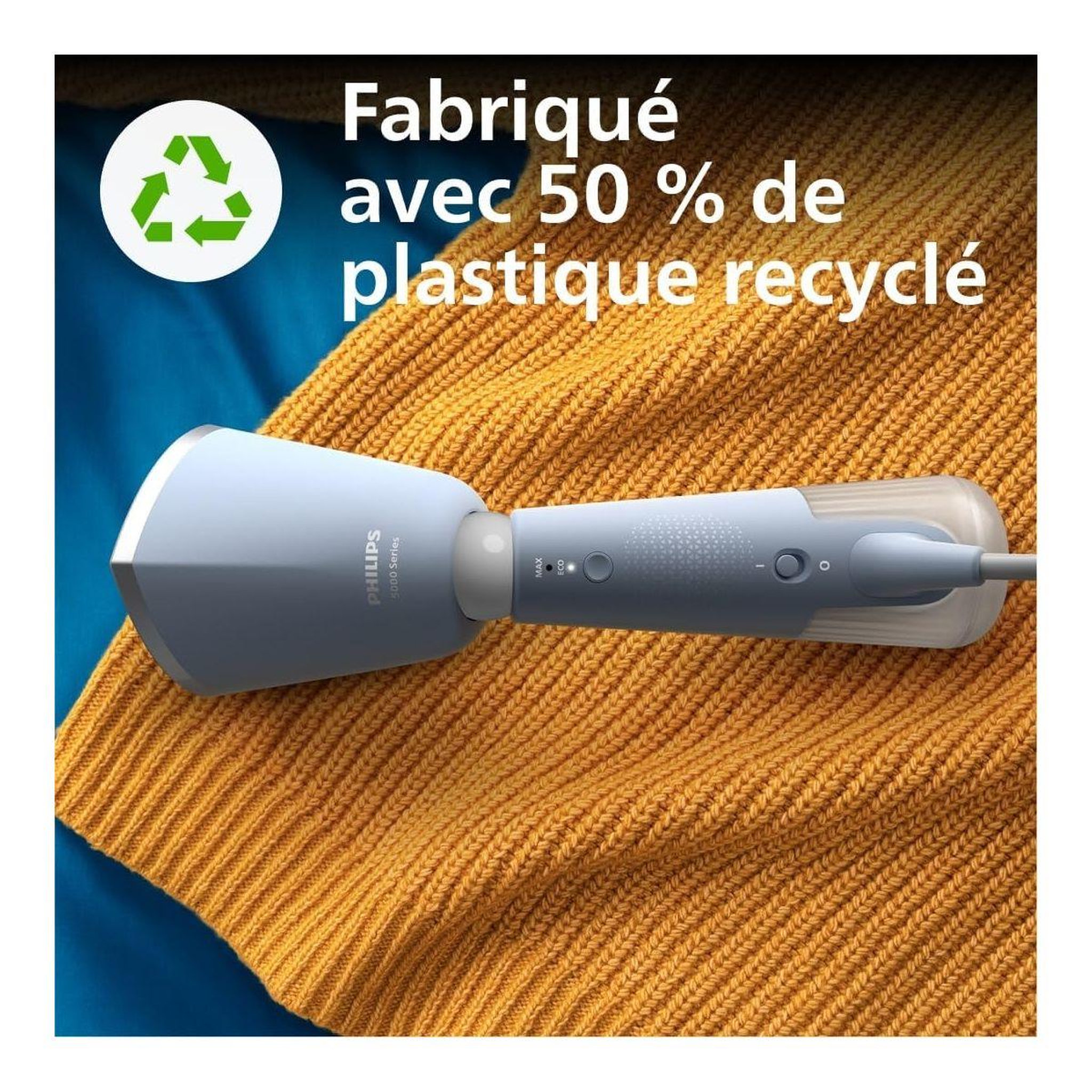 Voir la diapositive 4 : Philips Défroisseur vapeur STH5020/20 steamer bleu