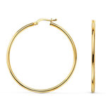 L'ATELIER D'AZUR Boucles d'Oreilles Créoles Or 18 Carats 750/000 Jaune - 4cm