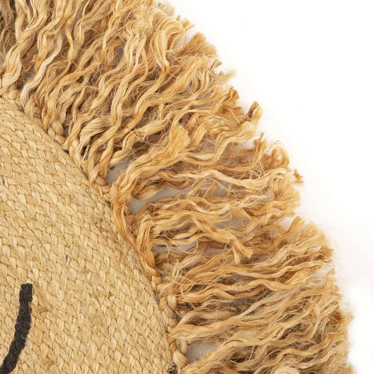 Atmosphera Kids Tapis enfant rond Lion - Diam 90 cm - Jute