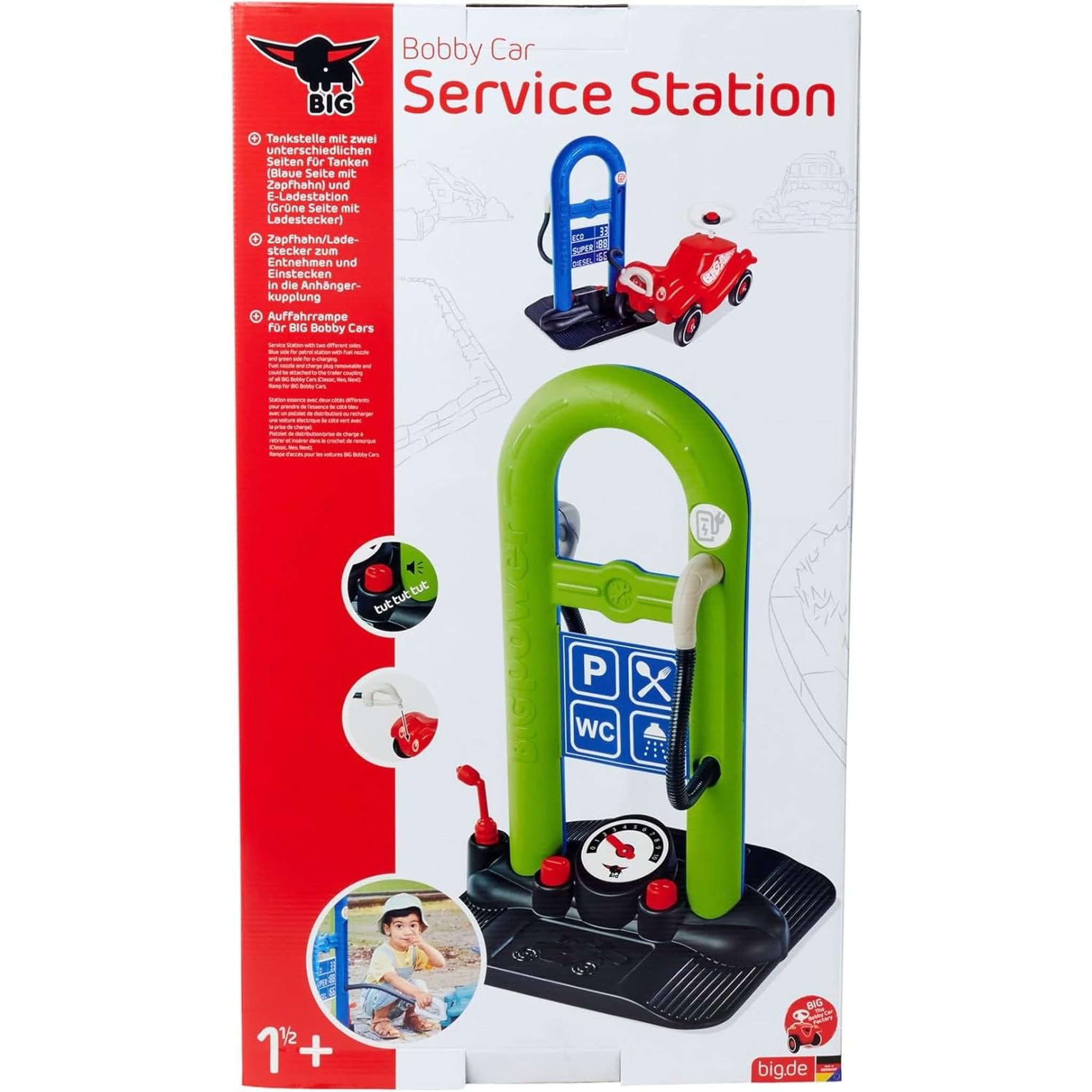 Voir la diapositive 5 : BIG Jouet BIG Bobby Car station de service ergonomique et résistante aux UV