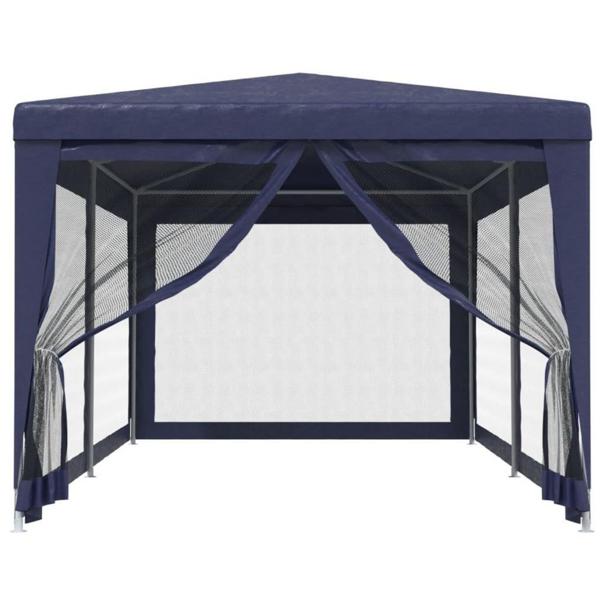 VIDAXL Tente de fete avec 6 parois laterales en maille Bleu 3x6 m PEHD