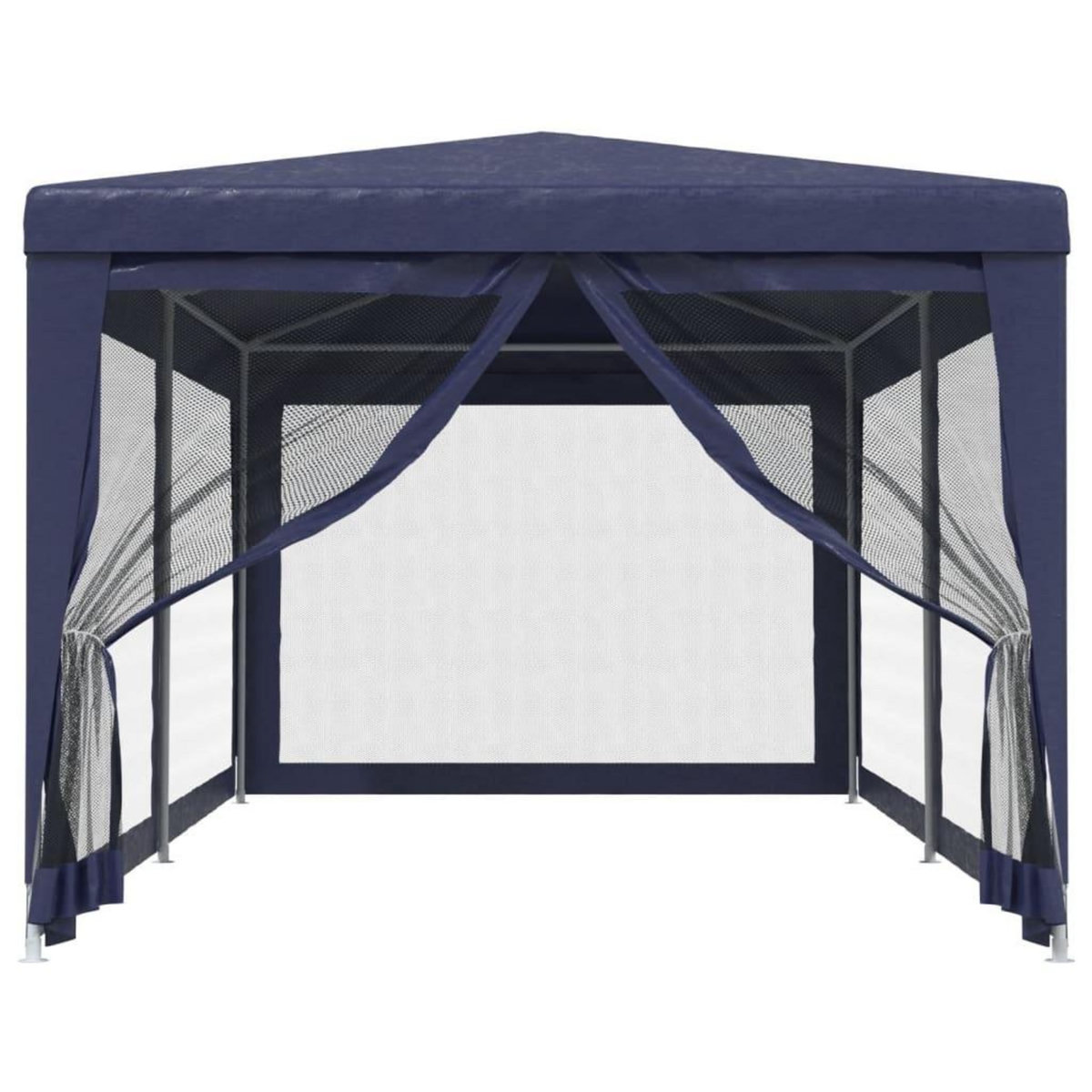 VIDAXL Tente de fete avec 6 parois laterales en maille Bleu 3x6 m PEHD