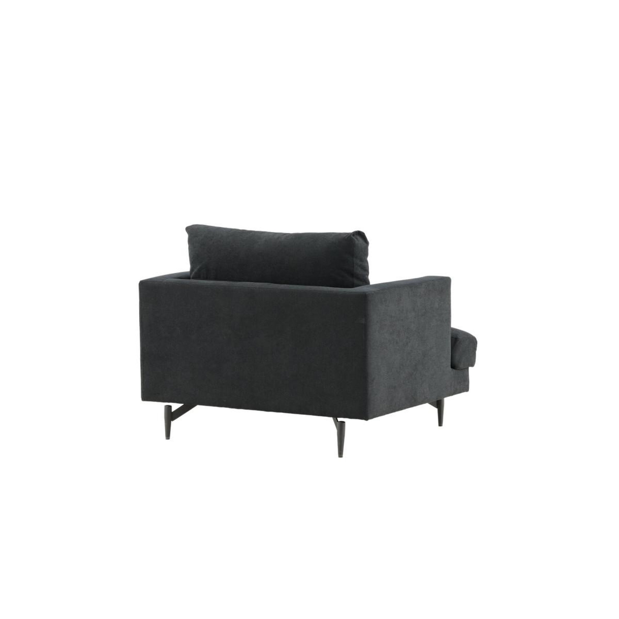 Voir la diapositive 5 : Paris Prix Fauteuil en tissu  sofia  104cm noir