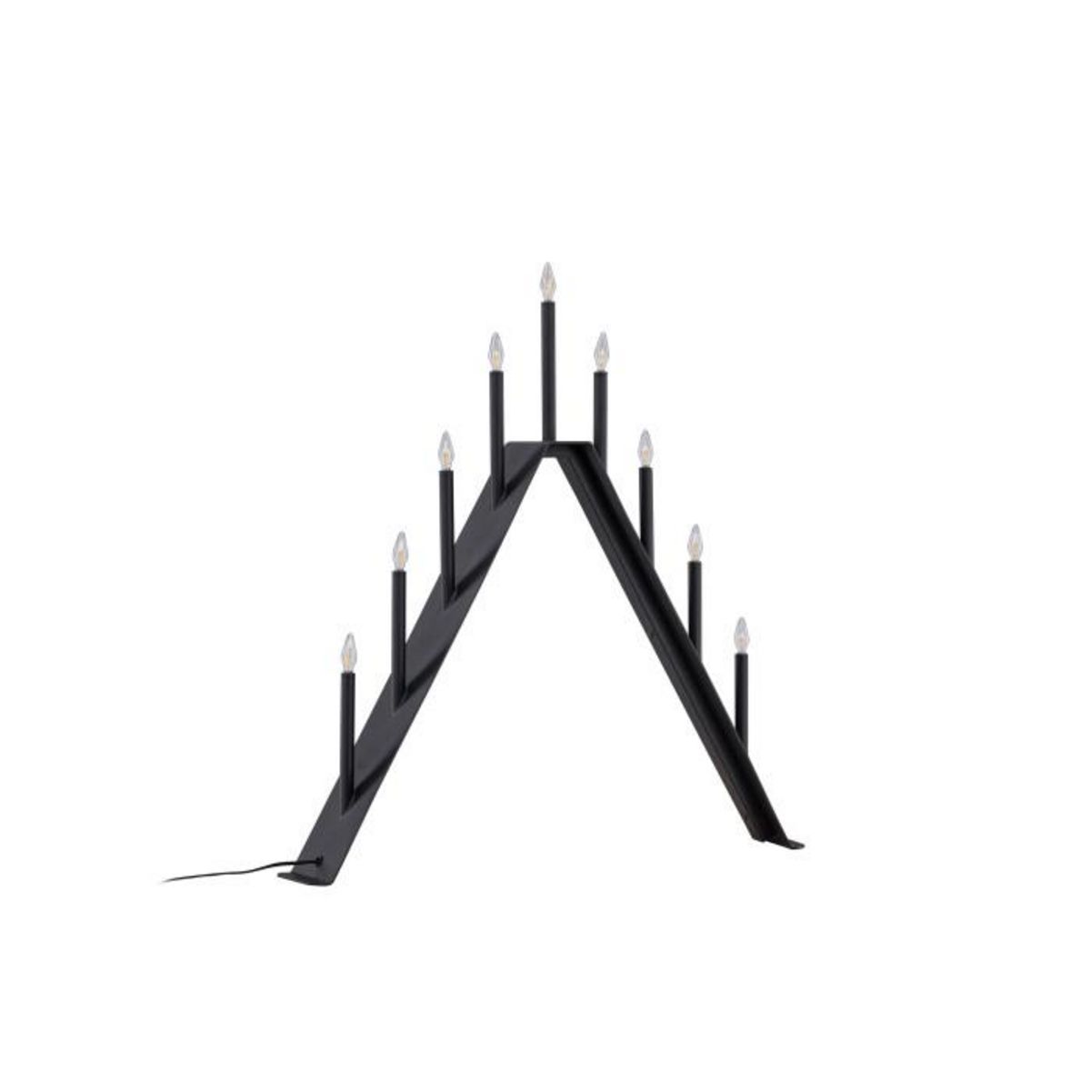 Paris Prix Lampe à Poser Bougeoir Déco  Are  64cm Noir