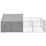 Voir la diapositive 4 : VIDAXL Niche d'exterieur pour chien enclos 4x2x1,5 m acier galvanise