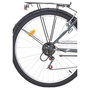 Voir la diapositive 2 : Vélo VTC 26'' Rétro City Rigide Femme Acier  Montana  - 6 vitesses - Enjambement bas – Freins V-Brake - Panier avant - Porte bagages