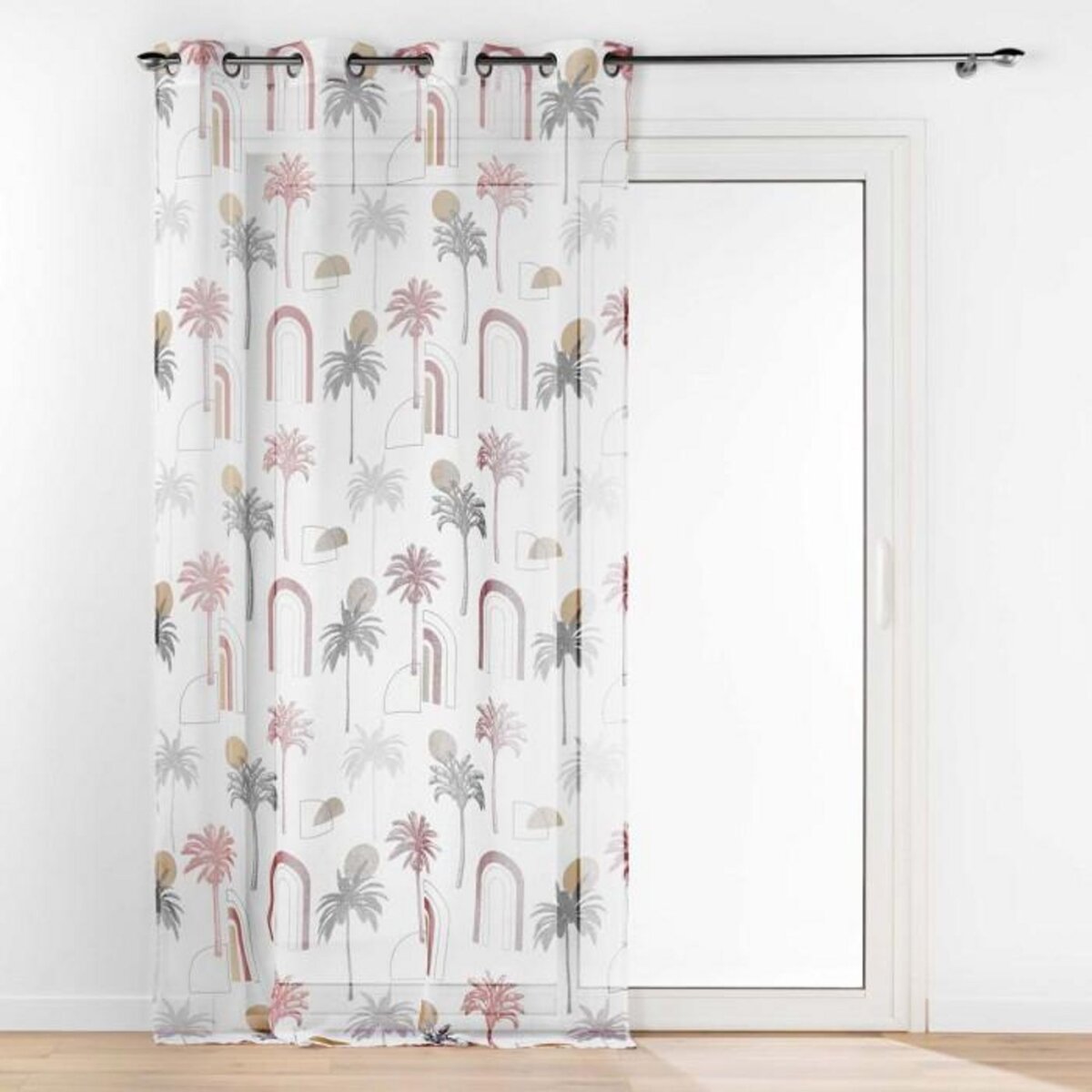 Paris Prix Rideau Voilage à Œillets  Cocotis  140x240cm Multicolore