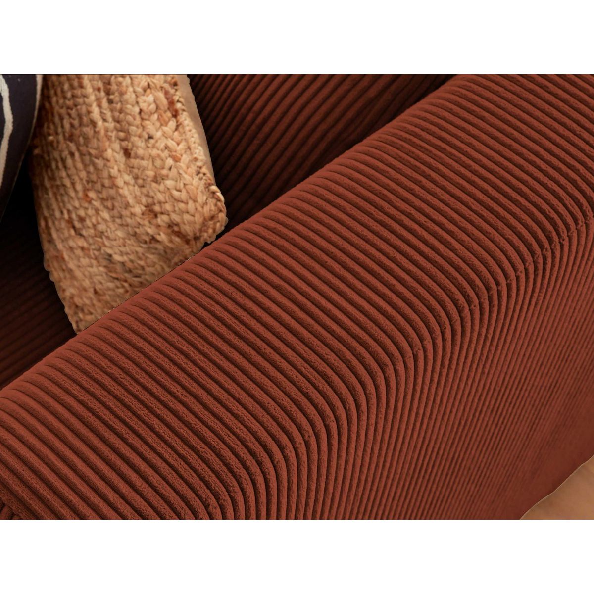 LISA DESIGN Victoire - canapé modulable d'angle gauche - 5 places - en velours côtelé