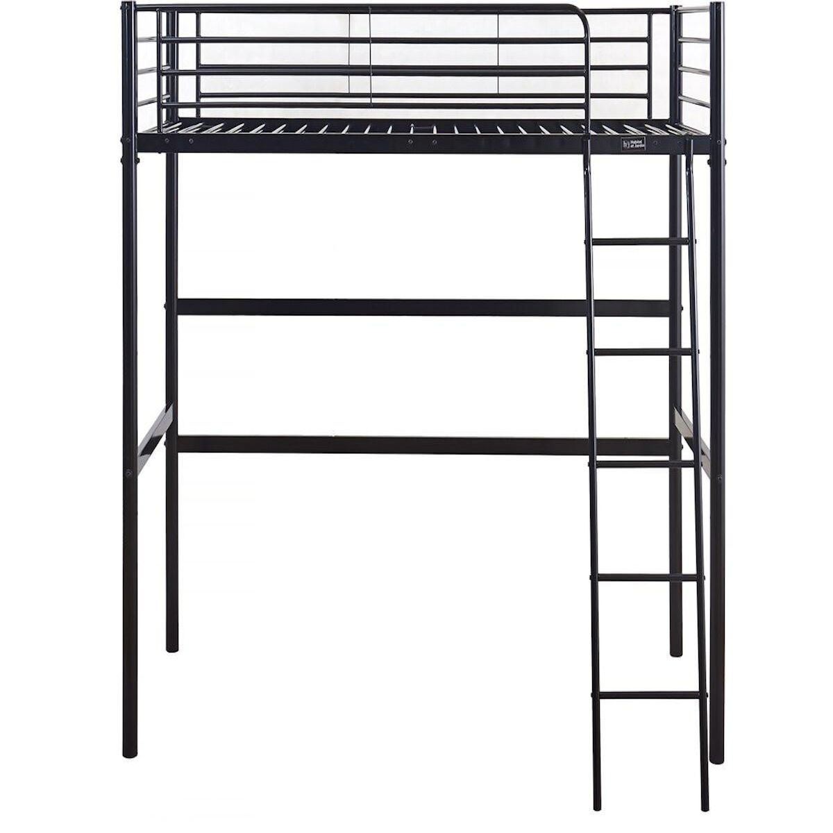 Habitat et Jardin Lit mezzanine en métal  Alora  - 90 x 190 cm - Noir