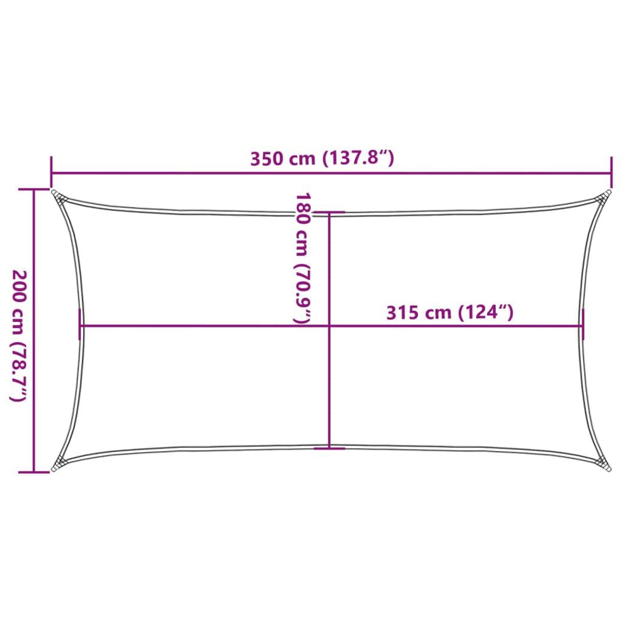 Voir la diapositive 6 : VIDAXL Voile d'ombrage 160 g/m^2 Beige 2x3,5 m PEHD