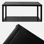 SWEEEK Table de chevet en métal noir. 1 étagère. INDUSTRIELLE L 43 x l 40 x H 52cm