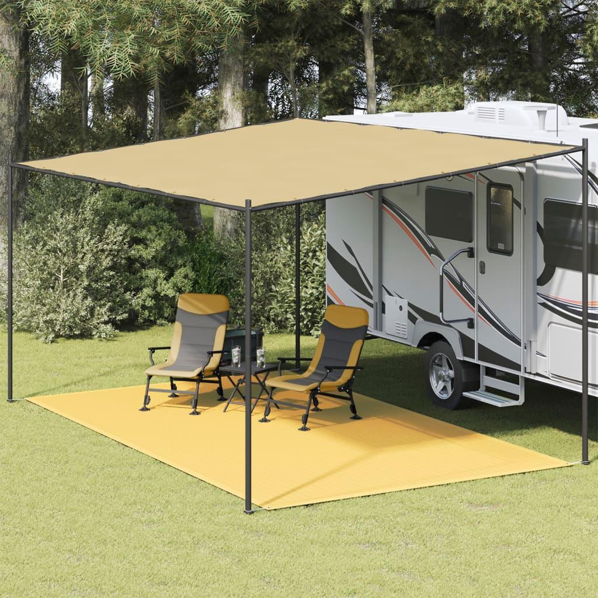 Voir la diapositive 1 : VIDAXL Tapis de tente 300x600 cm Beige