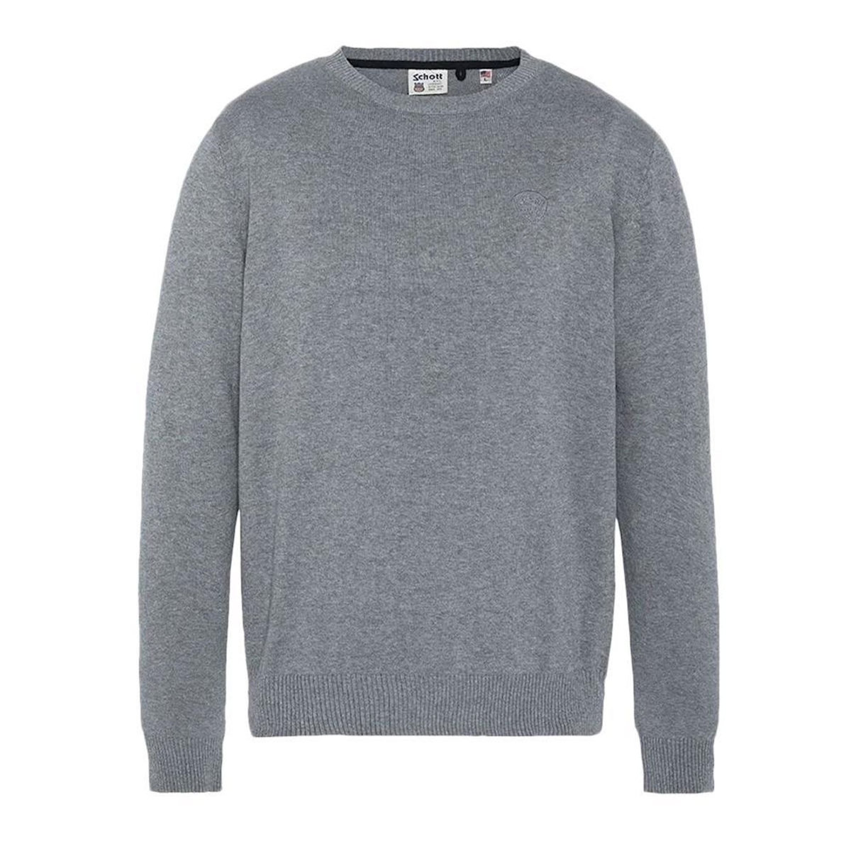 Schott Pull  Homme Schott Basic Fin Ras
