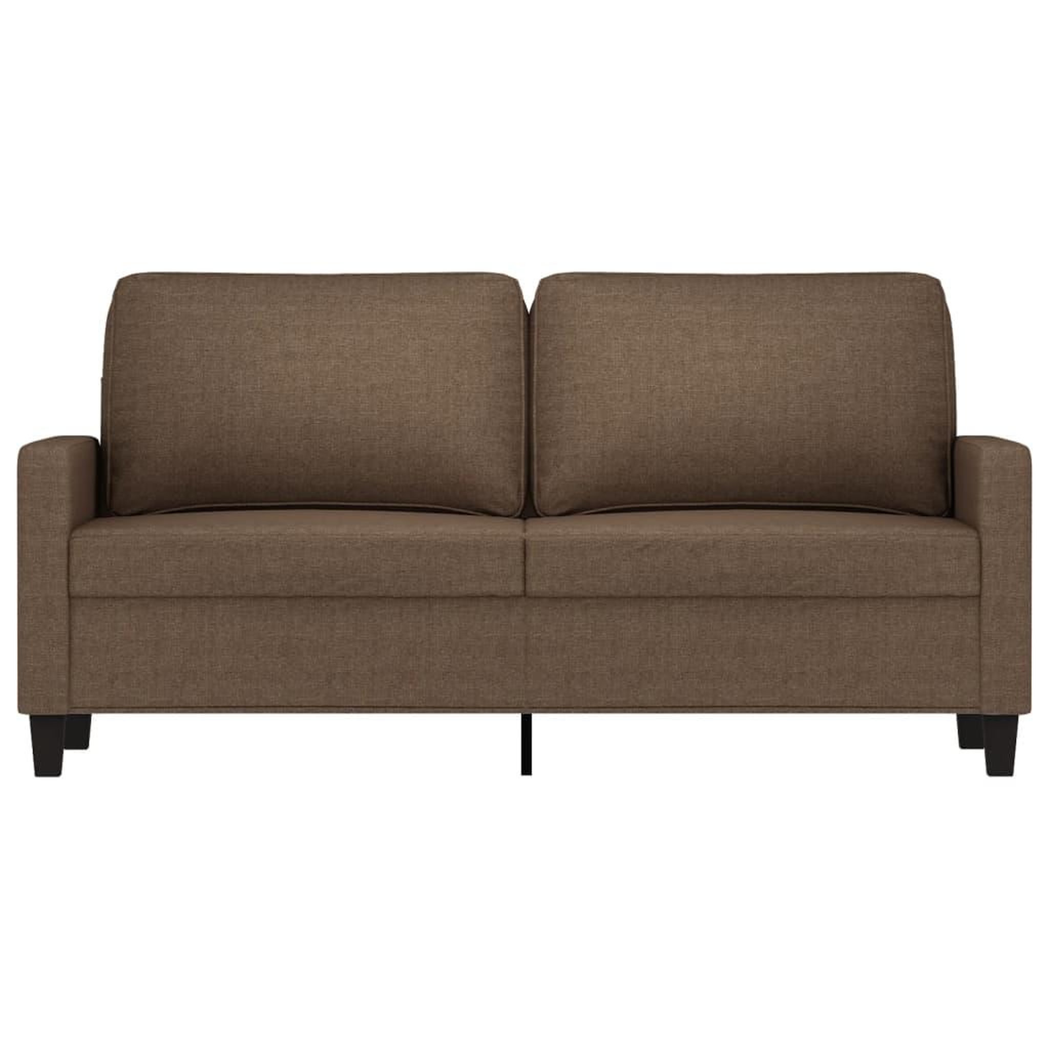 Voir la diapositive 3 : VIDAXL Canape a 2 places Marron 140 cm Tissu