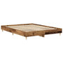 Voir la diapositive 4 : VIDAXL Cadre de lit sans matelas vieux bois 150x200 cm bois ingenierie