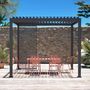 Voir la diapositive 2 : SWEEEK Triomphe persienne verticale pour pergola 3m. aluminium. panneau brise vue. anthracite