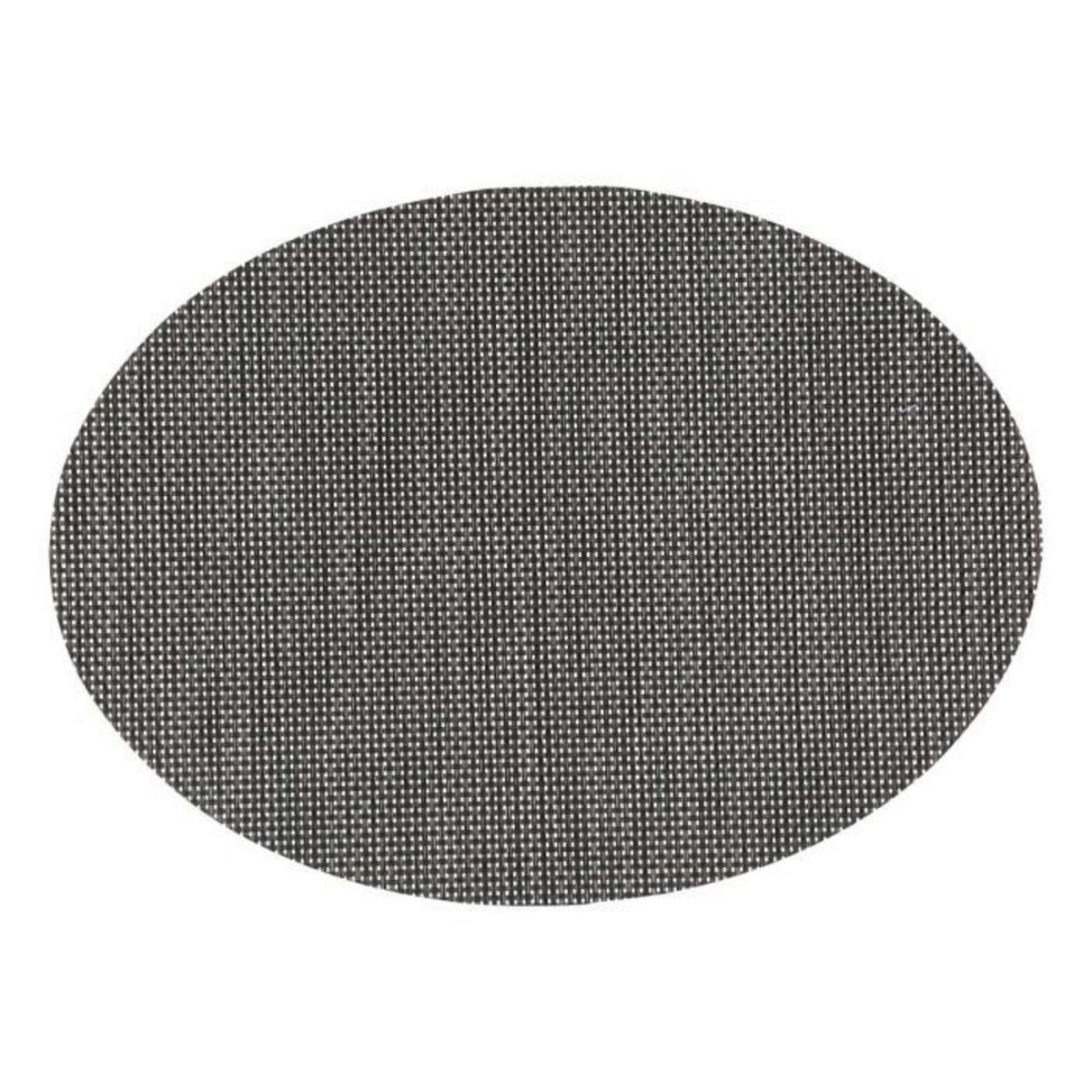 SECRET DE GOURMET Set de Table Ovale  Maoli  35x48cm Noir