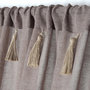 Voir la diapositive 3 : Lovely Casa Voilage passe tringle 140x260 cm Ibiza taupe