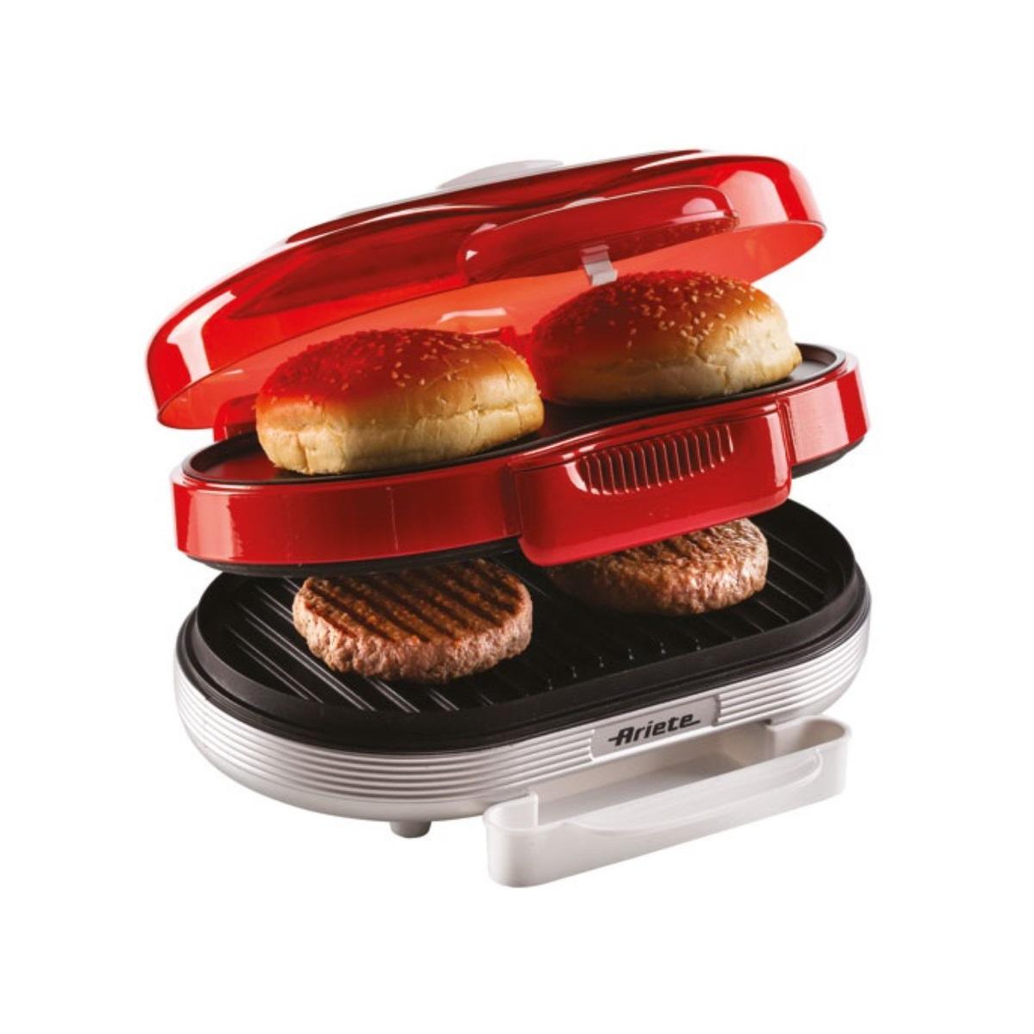 Voir la diapositive 2 : ARIETE Machine à humburger 1200w rouge - 00C020500AR0