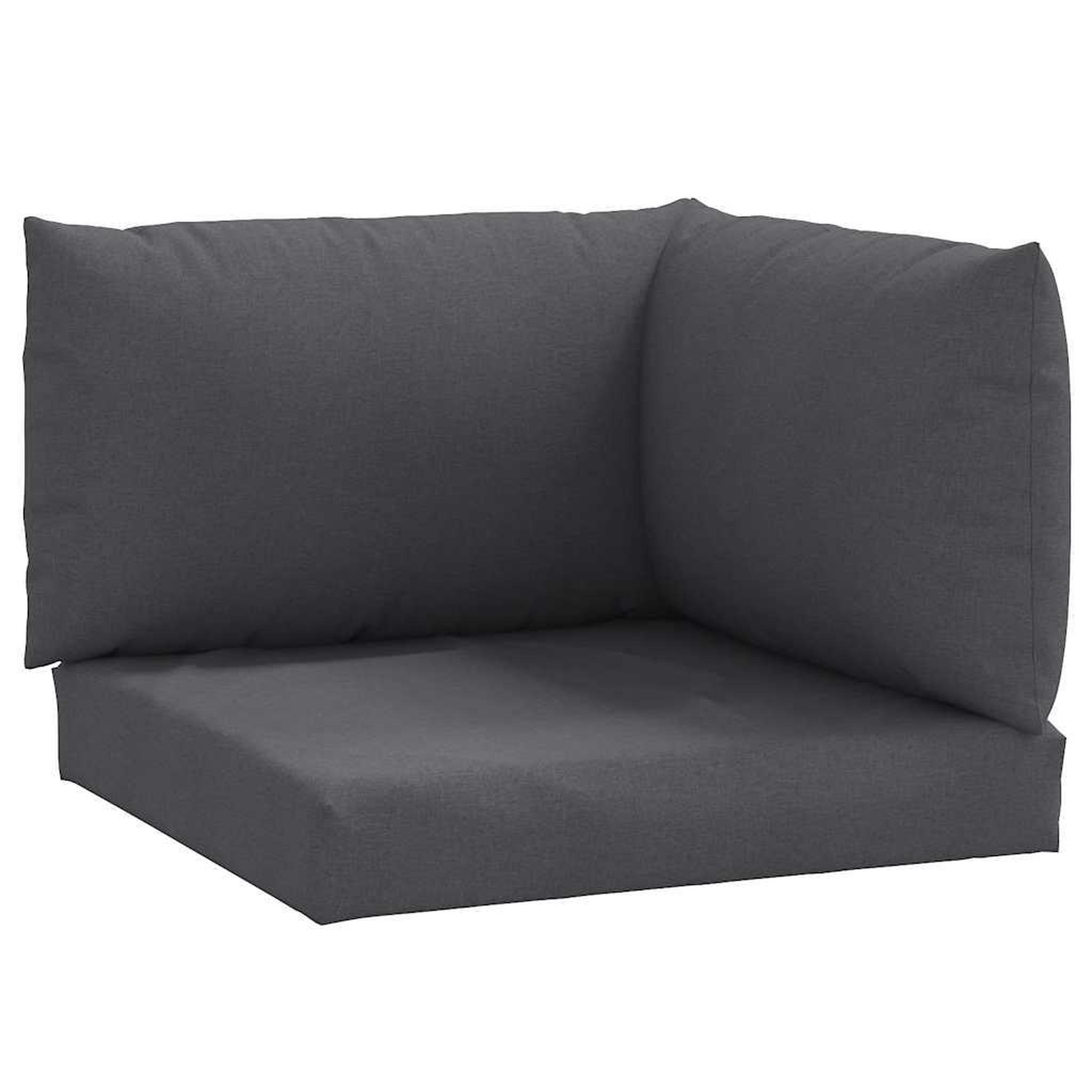 Voir la diapositive 2 : VIDAXL Coussins de palette lot de 3 anthracite melange tissu