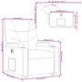Voir la diapositive 6 : VIDAXL Fauteuil inclinable electrique gris fonce tissu
