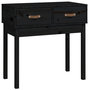 Voir la diapositive 2 : VIDAXL Table console Noir 76,5x40x75 cm Bois massif de pin
