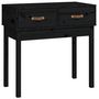 Voir la diapositive 2 : VIDAXL Table console Noir 76,5x40x75 cm Bois massif de pin