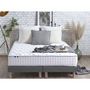 Voir la diapositive 2 : Ensemble Matelas Ressorts 7 zones + Sommier  2 x 90 x 200 cm COSMOS