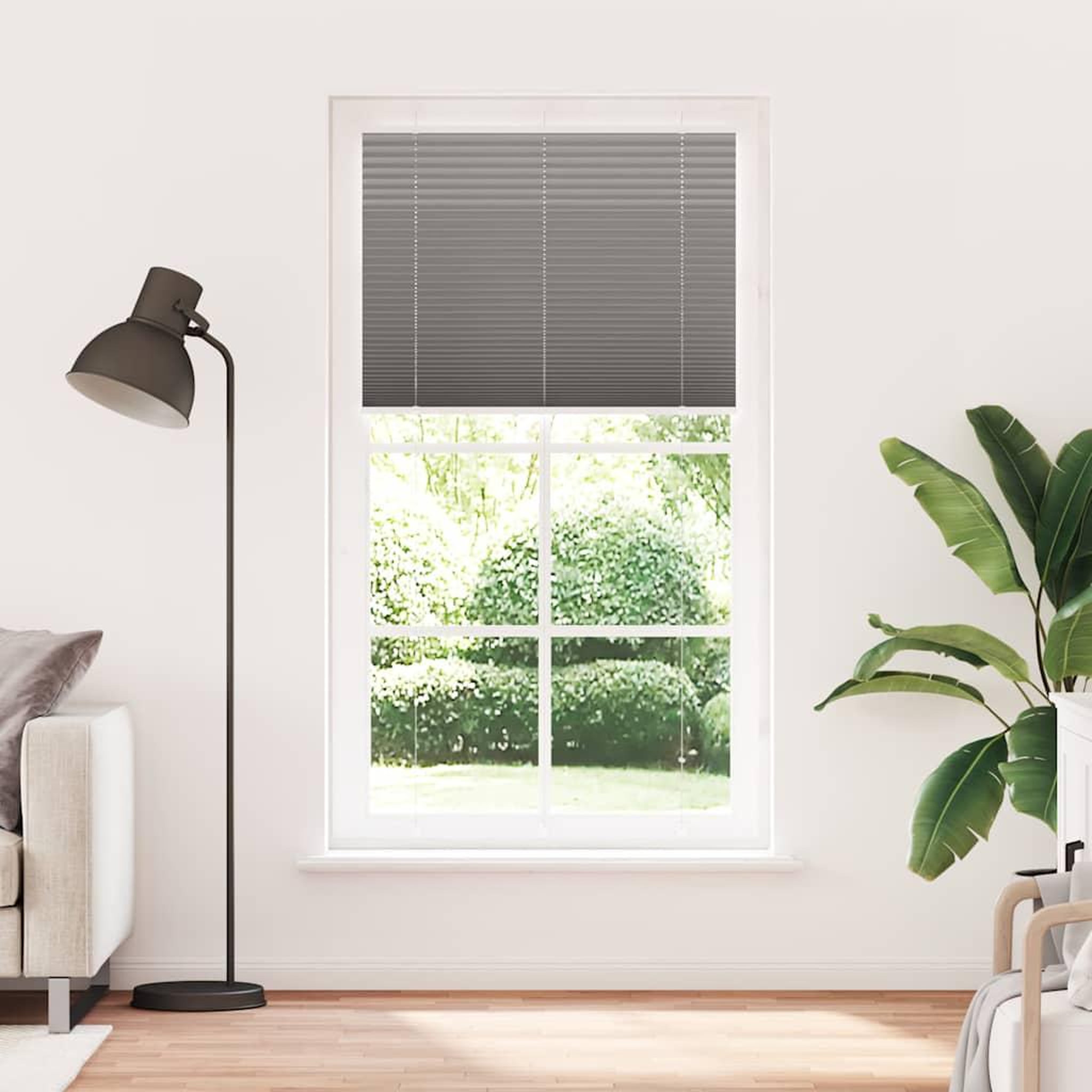 Voir la diapositive 2 : VIDAXL Store plisse anthracite 105x200 cm largeur du tissu 104,4 cm