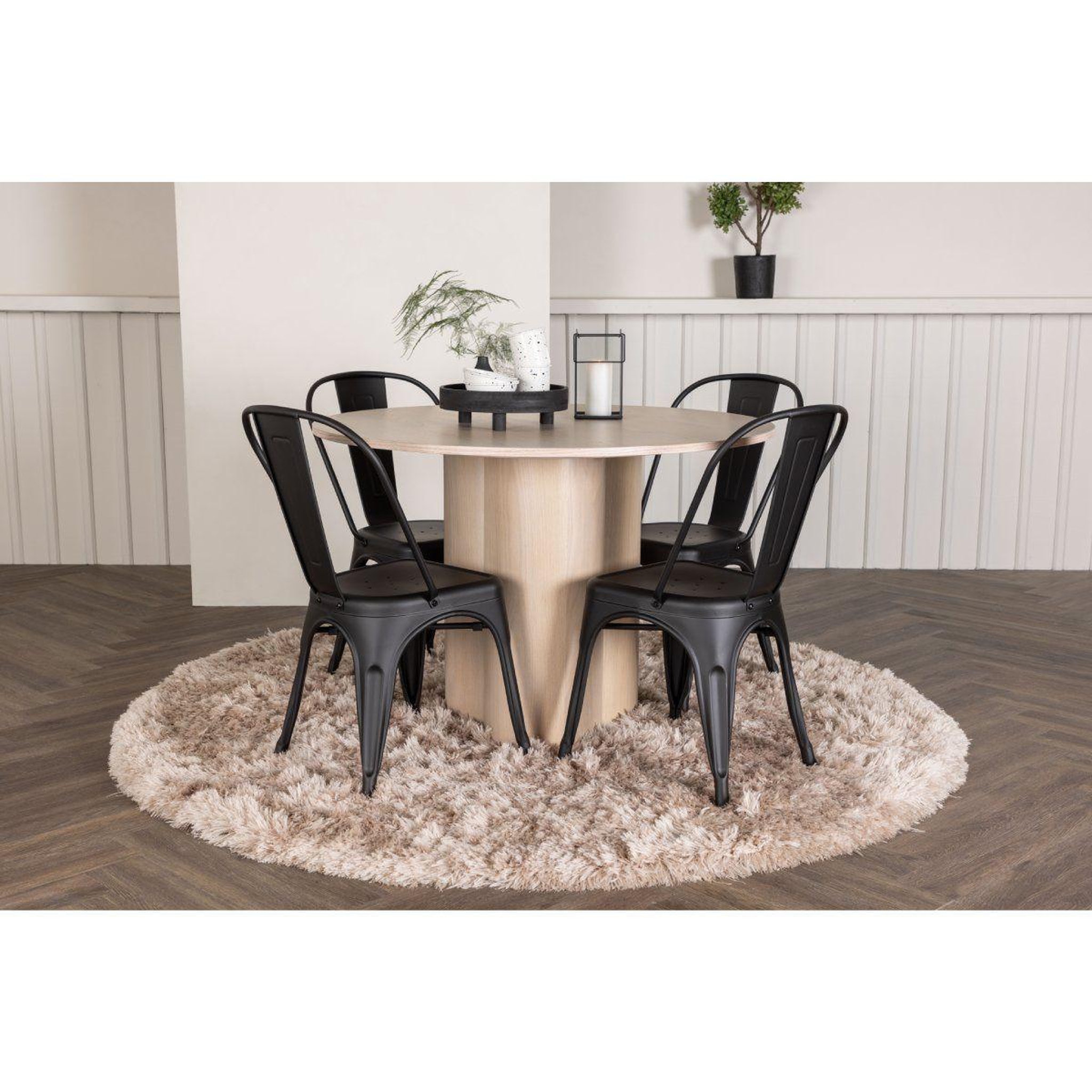 Voir la diapositive 6 : Paris Prix Table à manger ronde  olivia  110cm naturel