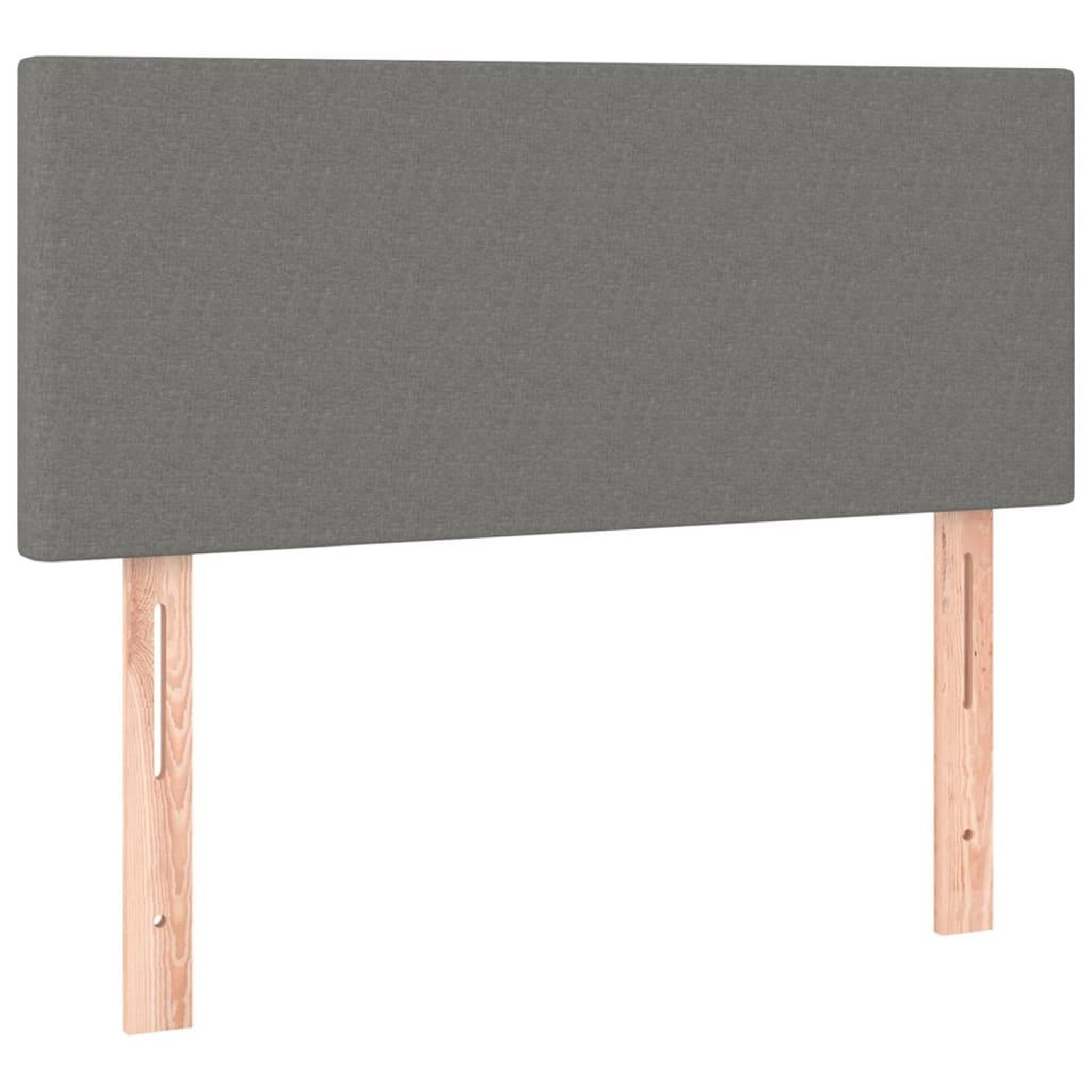 Voir la diapositive 4 : VIDAXL Tete de lit a LED Gris fonce 80x5x78/88 cm Tissu