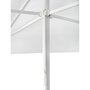 EZPELETA Parasol droit 250x250cm en aluminium blanc EOLO
