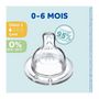 Voir la diapositive 2 : DODIE Lot de 4 tétines plates DODIE Sensation - Débit 1