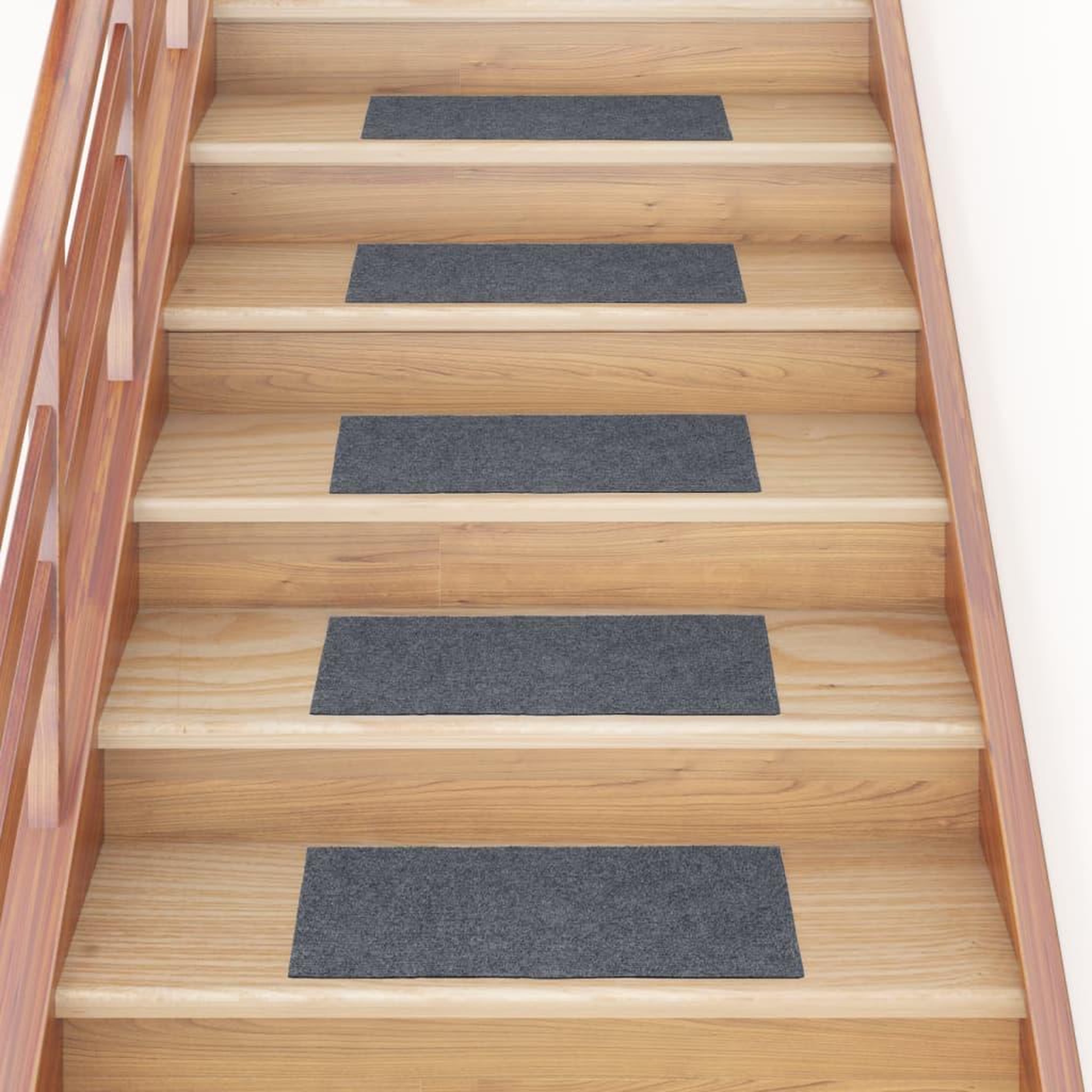 Voir la diapositive 1 : VIDAXL Tapis d'escalier autocollants Rectangulaire 15 pcs 60x25 cm