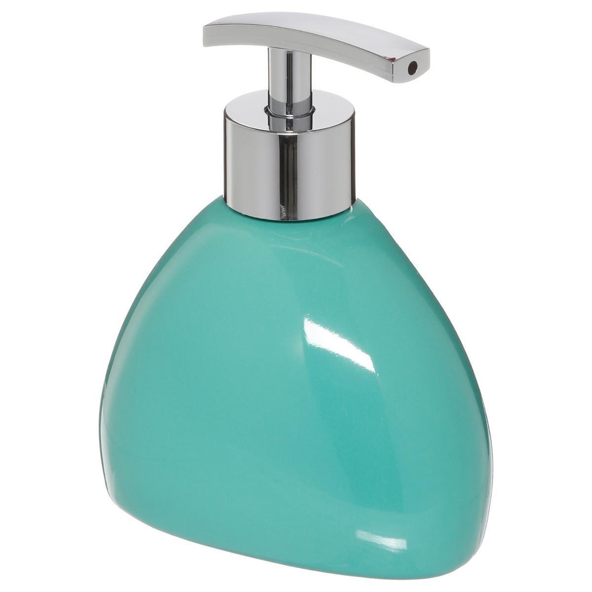 Voir la diapositive 1 : FIVE Distributeur de savon  galet  14cm turquoise