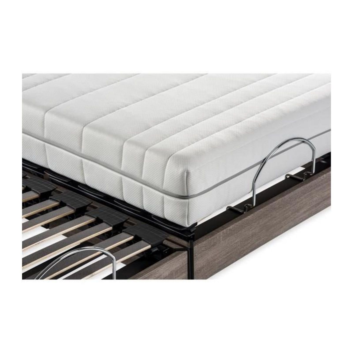 DEKO DREAM DEKO DREAM Ensemble matelas+sommier relaxation électrique ERGO 2 Dreamzone - 2x90x200 cm - Matelas ressorts ensachés