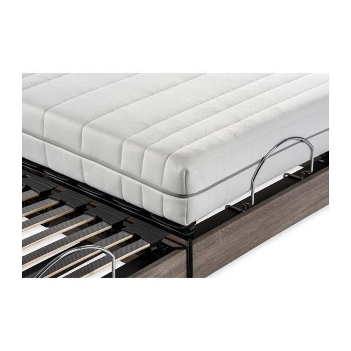 DEKO DREAM DEKO DREAM Ensemble matelas+sommier relaxation électrique ERGO 2 Dreamzone - 2x90x200 cm - Matelas ressorts ensachés