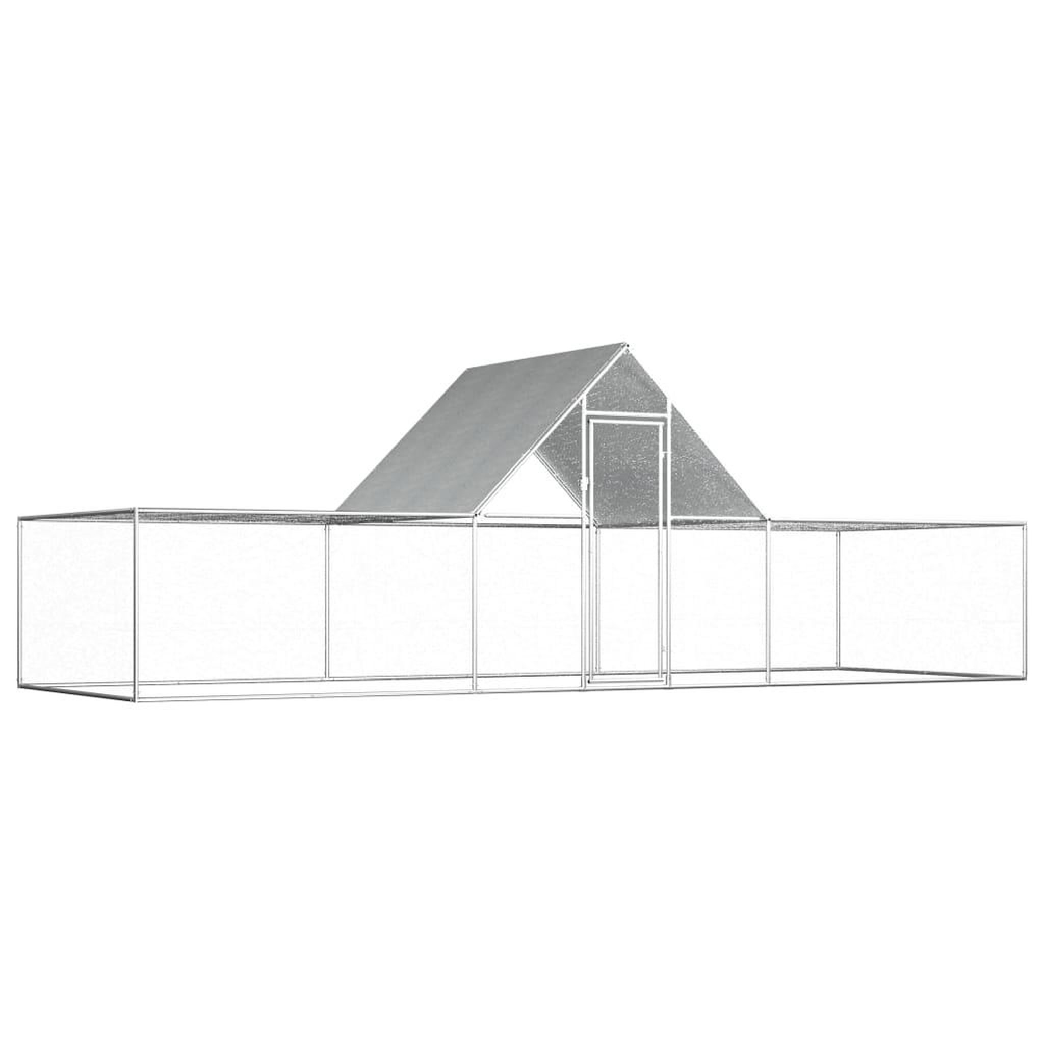Voir la diapositive 1 : VIDAXL Poulailler 6 x 2 x 2 m Acier galvanise