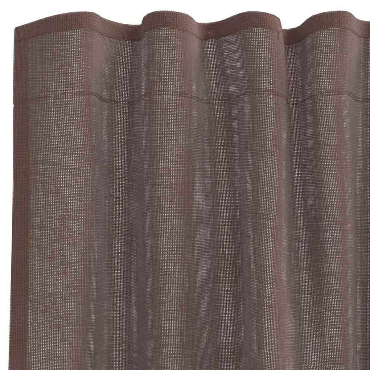 VIDAXL Rideaux en voile avec passants 2 pcs marron