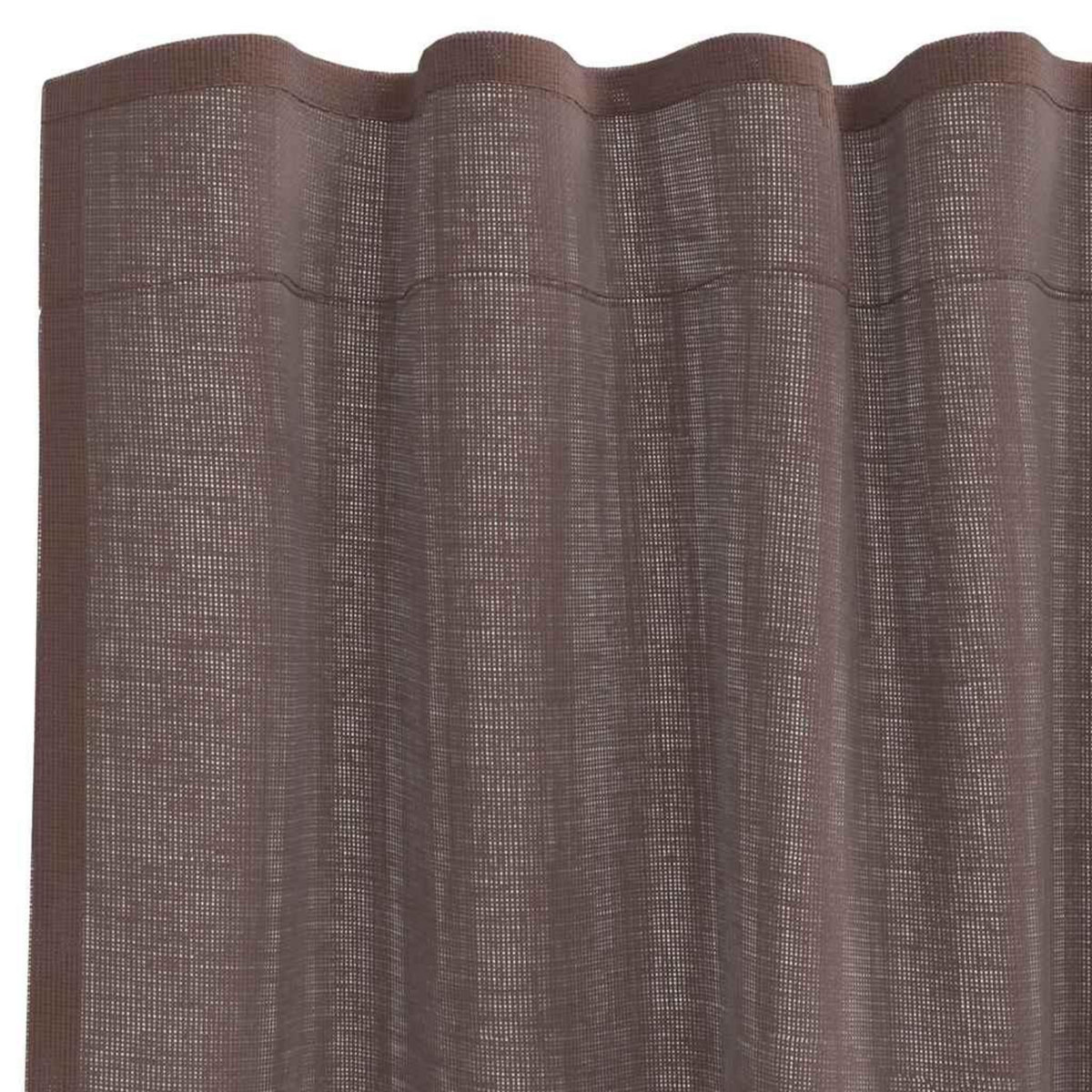 VIDAXL Rideaux en voile avec passants 2 pcs marron