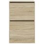 Voir la diapositive 5 : VIDAXL Armoire a chaussures chene sonoma 60x34x96,5 cm bois ingenierie