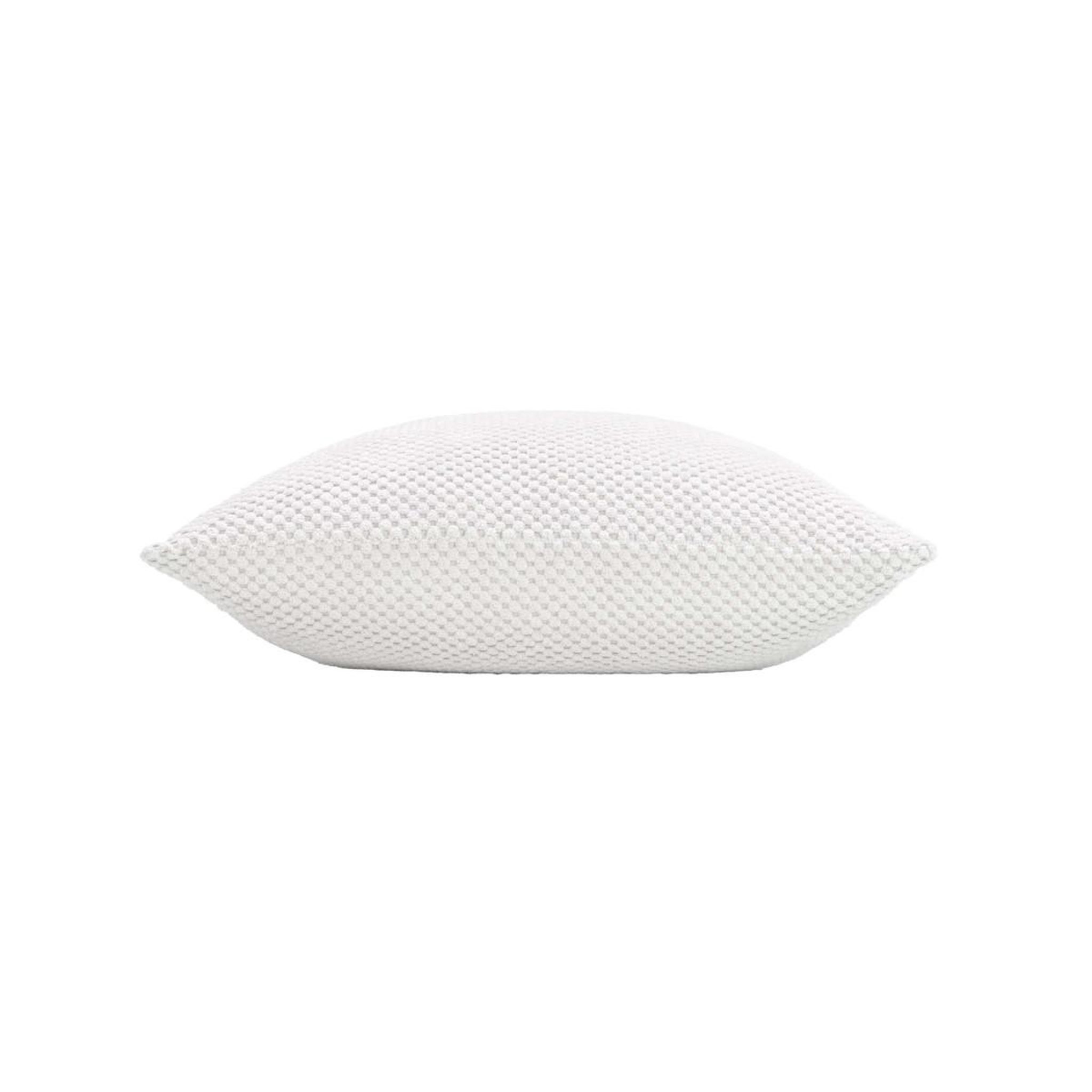 Voir la diapositive 2 : Douceur d'Intérieur Coussin déco en velours relief  java  45x45cm blanc