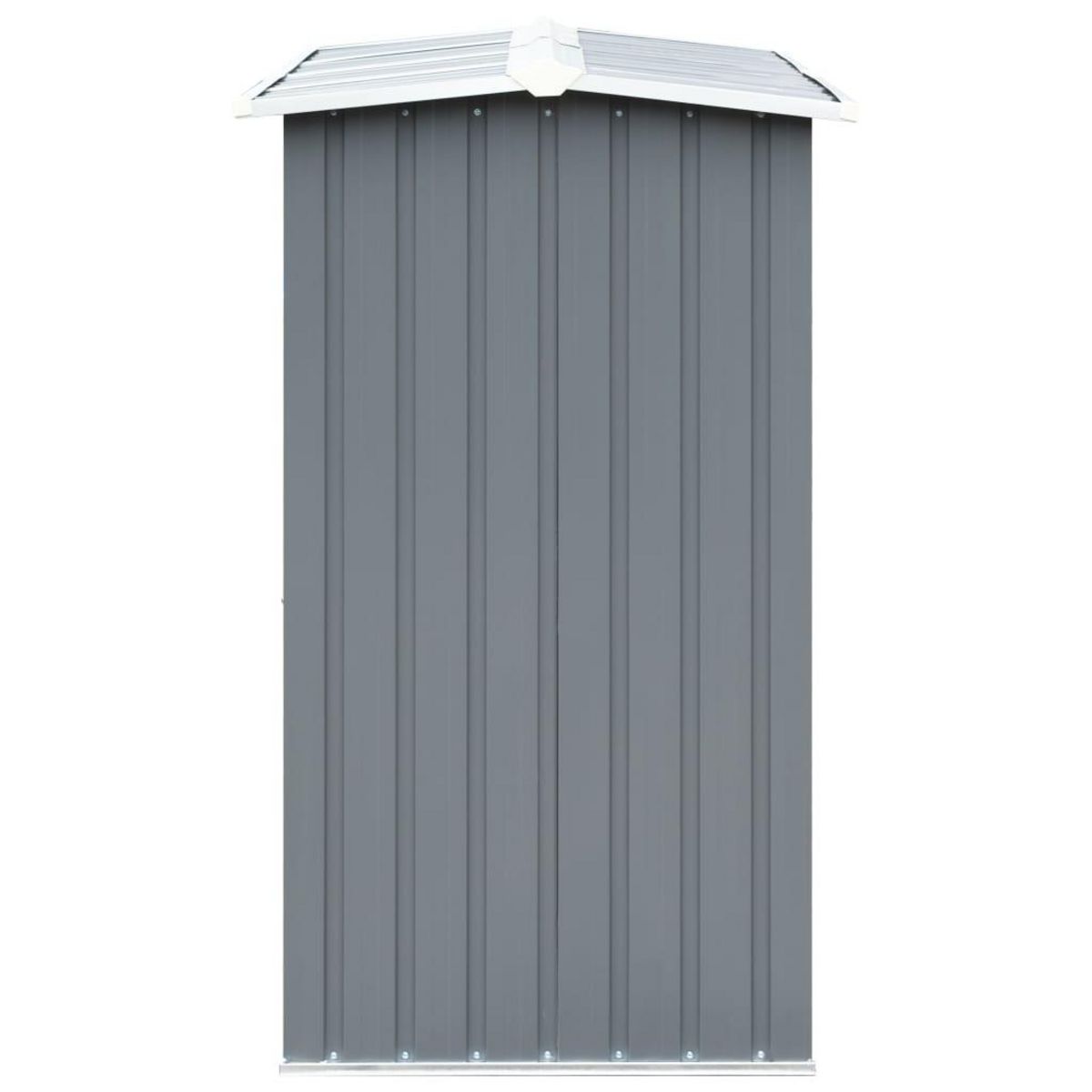 VIDAXL Abri de stockage de bois Acier galvanise 172x91x154 cm Gris