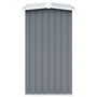 Voir la diapositive 4 : VIDAXL Abri de stockage de bois Acier galvanise 172x91x154 cm Gris