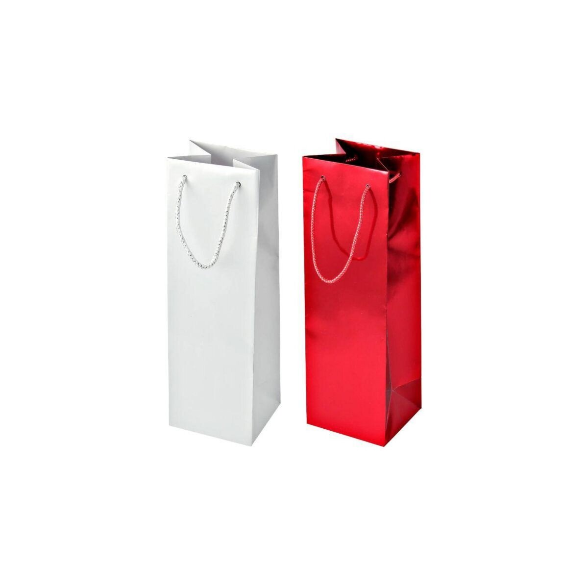 Fackelmann Lot de 2 pochettes cadeau pour bouteille de vin ou de champagne Fackelmann