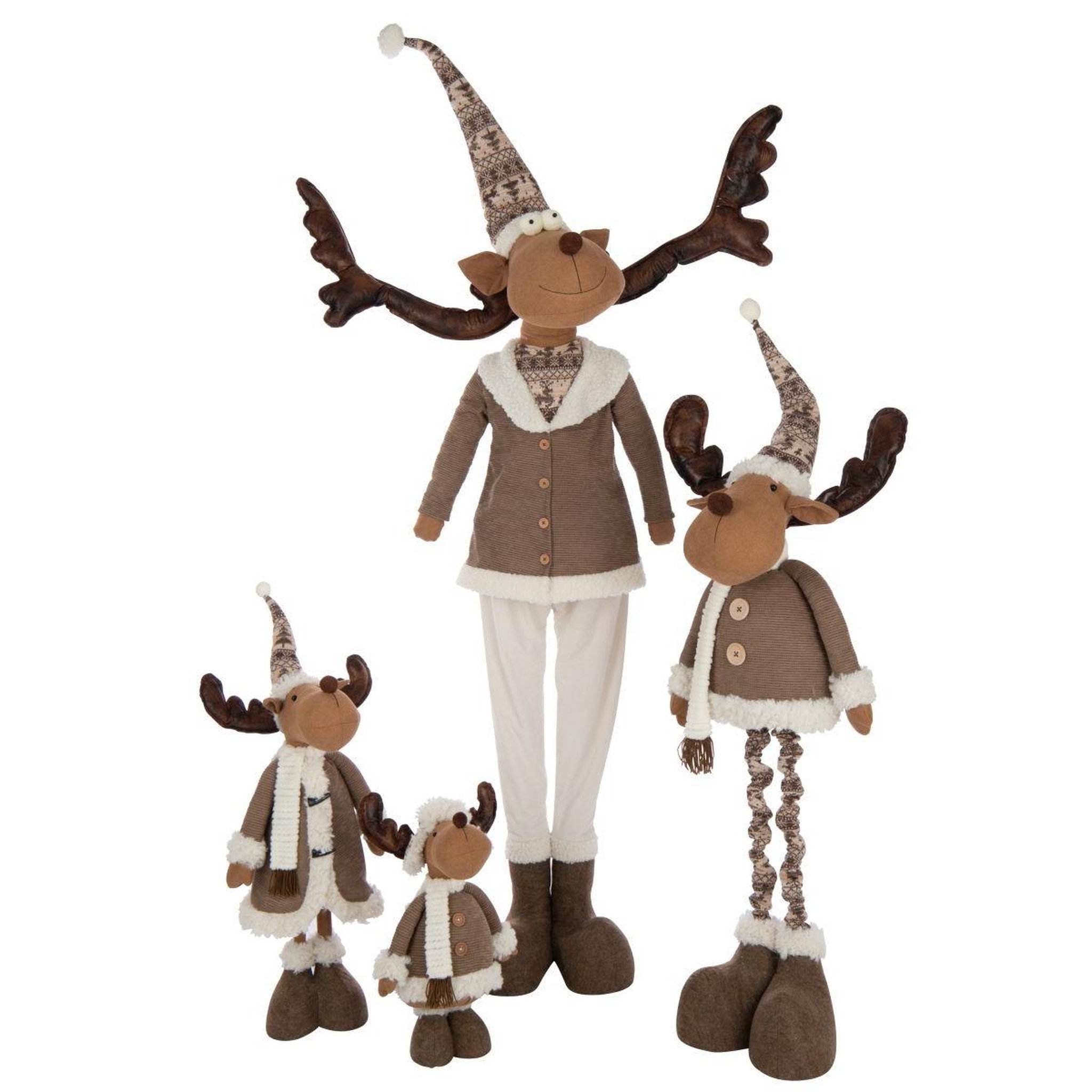 Voir la diapositive 4 : J-LINE Statue élan télescopique  habits d'hiver  180cm multicolore