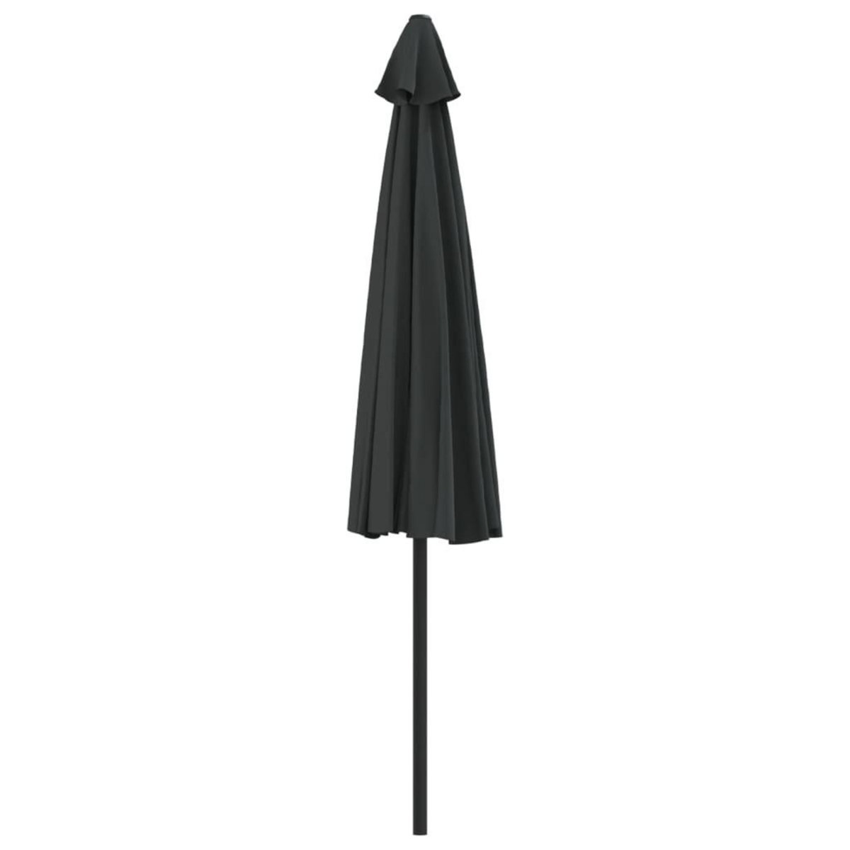 VIDAXL Parasol de balcon avec mat en aluminium Noir 300x155x223cm Demi