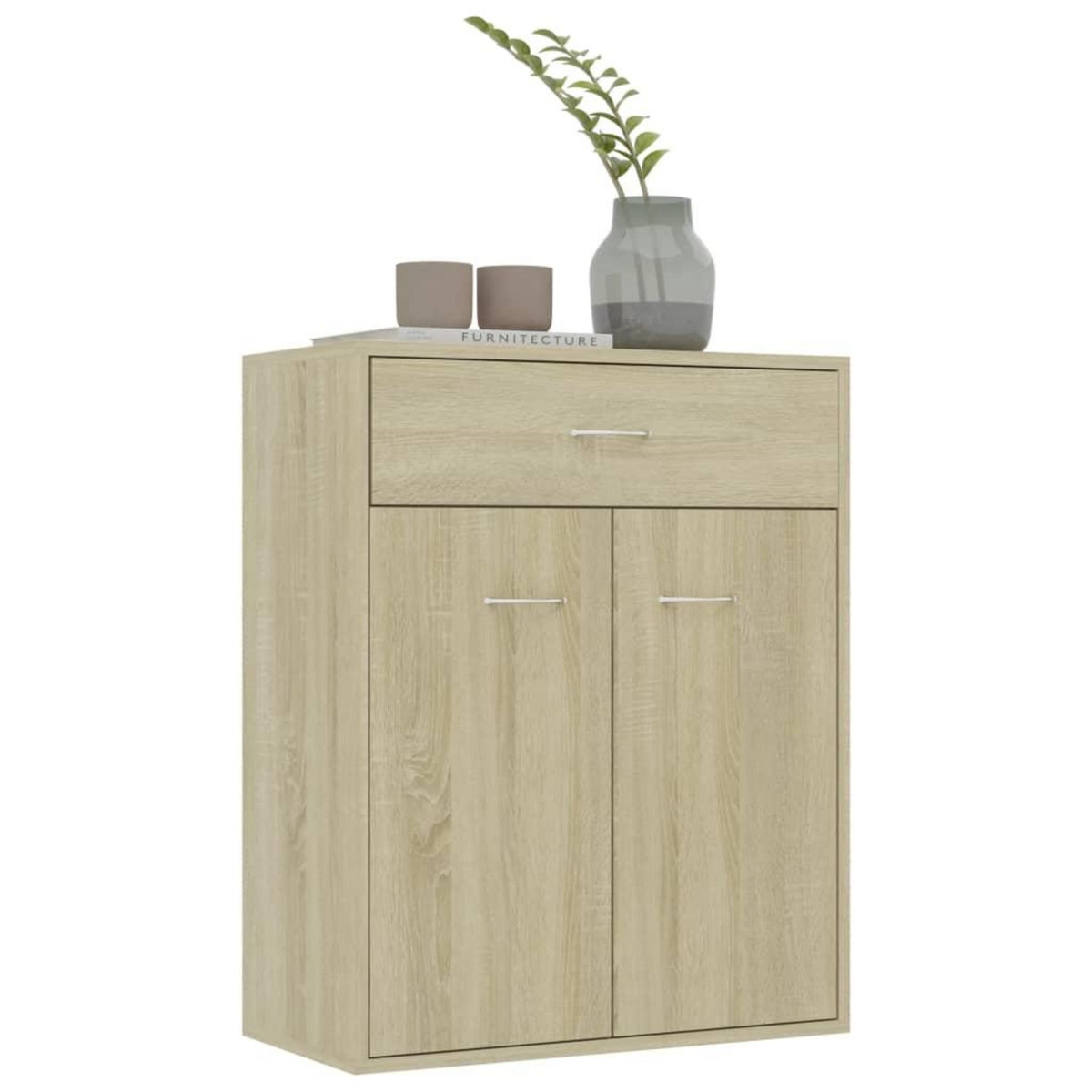VIDAXL Buffet Chene sonoma 60x30x75 cm Bois d'ingenierie