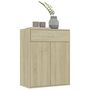 Voir la diapositive 4 : VIDAXL Buffet Chene sonoma 60x30x75 cm Bois d'ingenierie