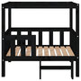 Voir la diapositive 5 : VIDAXL Lit pour chien Noir 95,5x73,5x90 cm Bois de pin solide